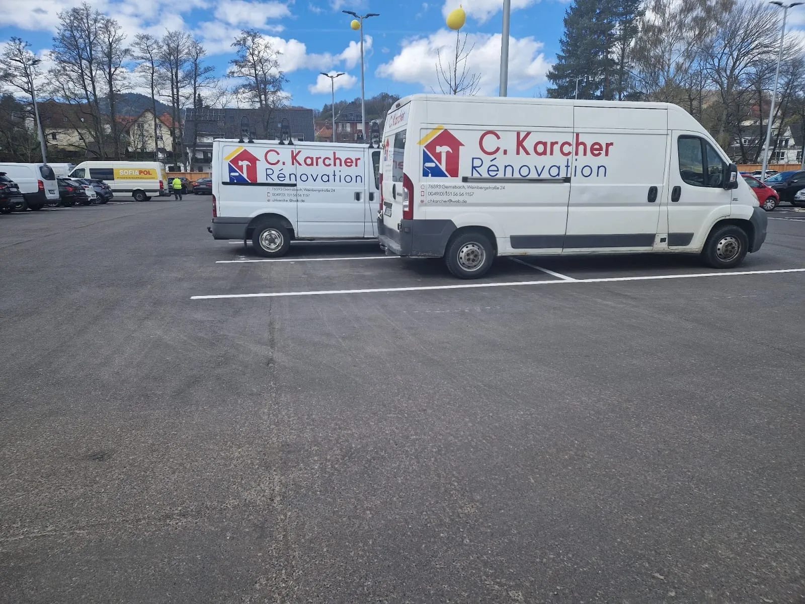 Firmenfahrzeuge von C. Karcher Rénovation